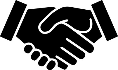 Obraz premium Business agreement handshake icon vector illustration icon for apps and websites