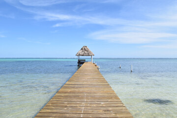 Belize Cayes - Small tropical island at Barrier Reef with paradise beach - known for diving, snorkeling and relaxing vacations - Caribbean Sea, Belize, Central America