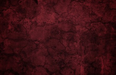 Close-up long and wide texture of natural red fabric or cloth in light red color. Fabric texture of natural cotton or linen textile material. Red canvas background.