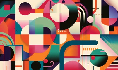 Design templates with vibrant colors, vibrant gradients, and geometric shapes. Art design for business cards, cover pages, banners, and wallpaper.