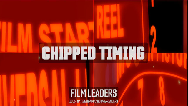 Chipped Timing Damaged Film Leader Motion Overlays
