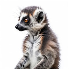 lemur back hair styled into a mullet k uhd very detailed high qu