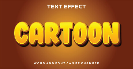 Cartoon editable text effect
