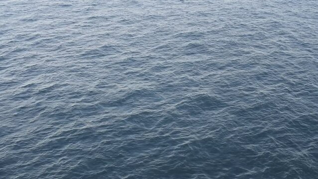 tranquil rippled waves of blue ocean