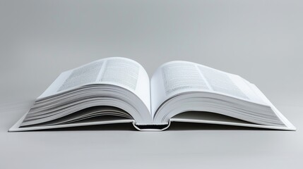 Open Book on a Grey Surface
