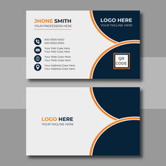 Double-sided creative unique business card vector design template. Business card for corporate business and personal use. Vector illustration design, Print ready,