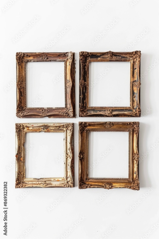 Poster Frame collection on a plain background, ideal for decorating and design projects