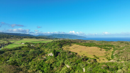 Naklejka premium Aerial view of Kenting national park,Taiwan.