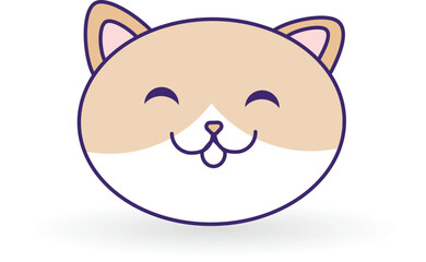 Cute cat icon
