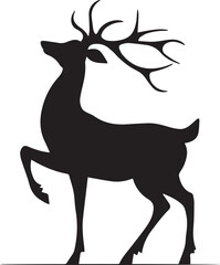 silhouette of a deer