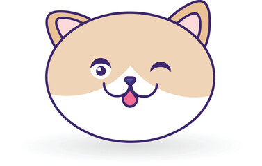 Cute cat icon