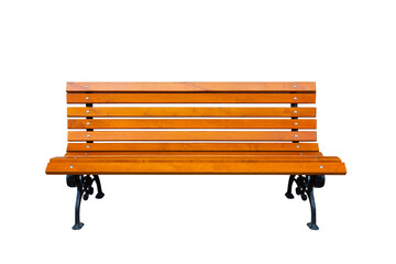 park bench Isolated on white background