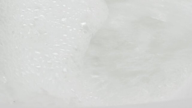 Flushing urine in the toilet