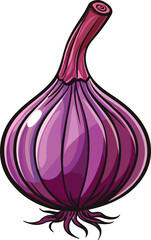 Onion clipart desing illustration