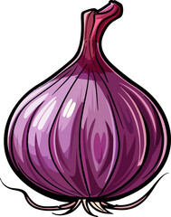Onion clipart desing illustration