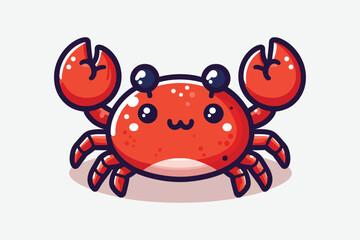 Crab art vector silhouette illustration