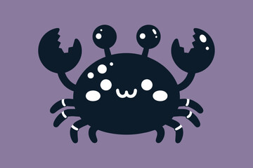 crab art vector silhouette illustration