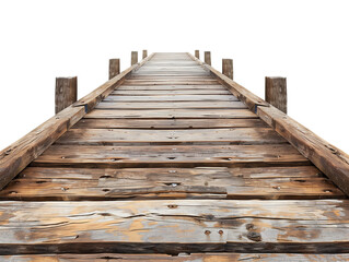 Fototapeta premium Pier Dock Isolated on Transparent Background 