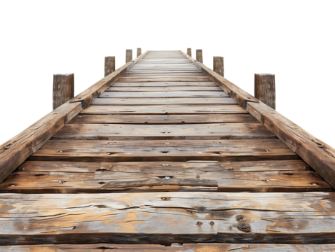Pier Dock Isolated on Transparent Background
