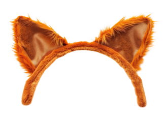 Cat Ears Isolated on Transparent Background
