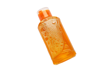 Anti Dandruff Shampoo with Herbal Formula Isolated on Transparent Background