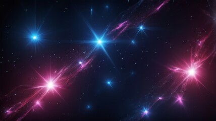 A stunning space background with stars and nebula.