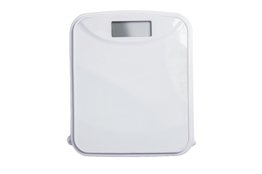 Glass Bathroom Scale Isolated on Transparent Background