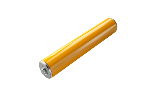 Rechargeable Battery with Power Indicator Isolated on Transparent Background