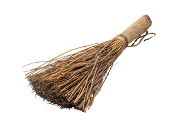 Traditional Broom Isolated on Transparent Background