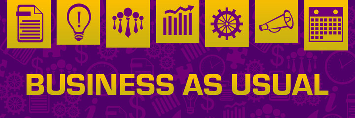 Business As Usual Pink Purple Orange Business Symbols Texture On Top 