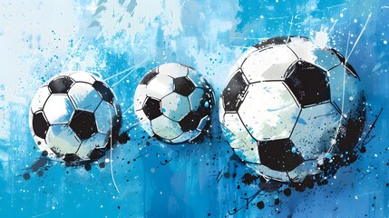 Fototapeta premium Abstract Soccer Ball Art.