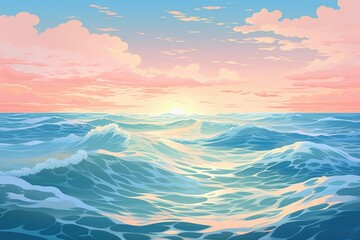Ocean backgrounds outdoors horizon. 