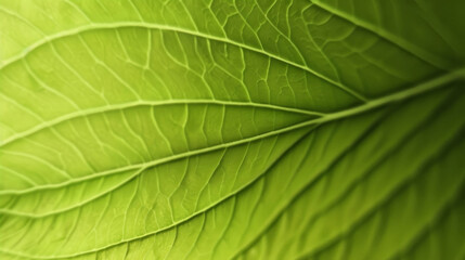 Eco-friendly wall art, print for nature lovers: expressive detailed texture of green leaves illuminated by sunlight