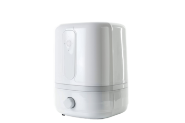 Ultrasonic Humidifier with LED Lights Isolated on Transparent Background