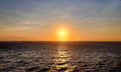 Obraz premium sunset in the gulf of mexico