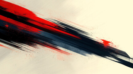 Abstract racing design, red and blue color scheme, speed lines, minimalism, grainy texture.