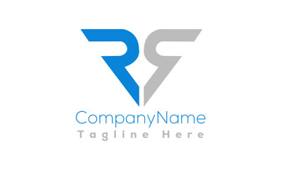 R letter logo template
