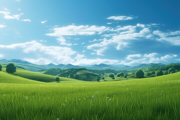 Obraz premium Grassland grassland backgrounds landscape.