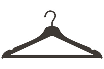 Hanger flat icon isolated on white background.