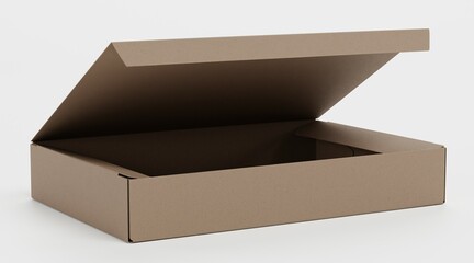 Realistic 3D Render of Paper Box