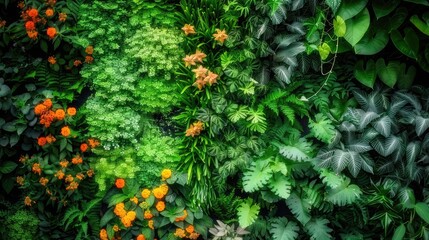 Vertical garden wall photogarphy