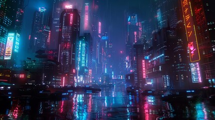 The Allure of Cyberpunk Cities Skyscrapers and Neon Glows