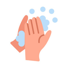 Hand washing flat icon