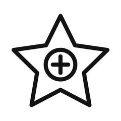 Add to favorite icon mark in filled style