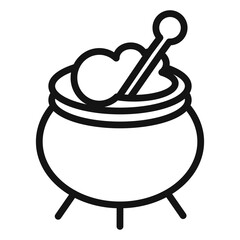 caudron icon mark in filled style