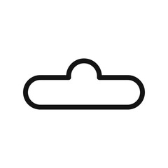 Euro hook icon mark in filled style