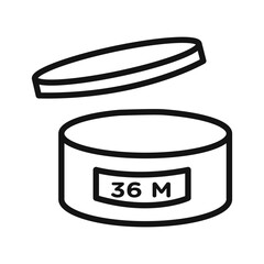 Expiration date icon mark in filled style