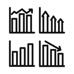 graph chart icon mark in filled style