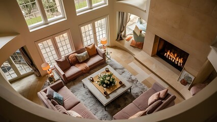 Interior, beautiful living room