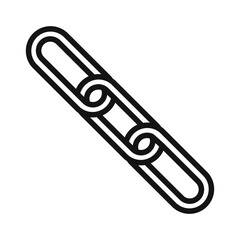 Link chain icon mark in filled style